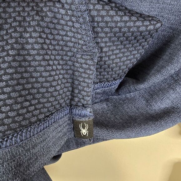 NEW Spyder Short Sleeve Space Dyed Collarless 2 Button Polo Shirt Medium - Picture 5 of 10